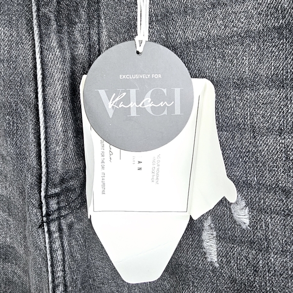 KanCan Estilo Washed Out Black Mom Jeans NWT - Picture 12 of 14